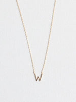 W letter Necklace