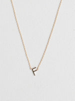 F letter necklace