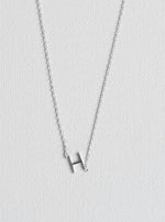 H letter necklace