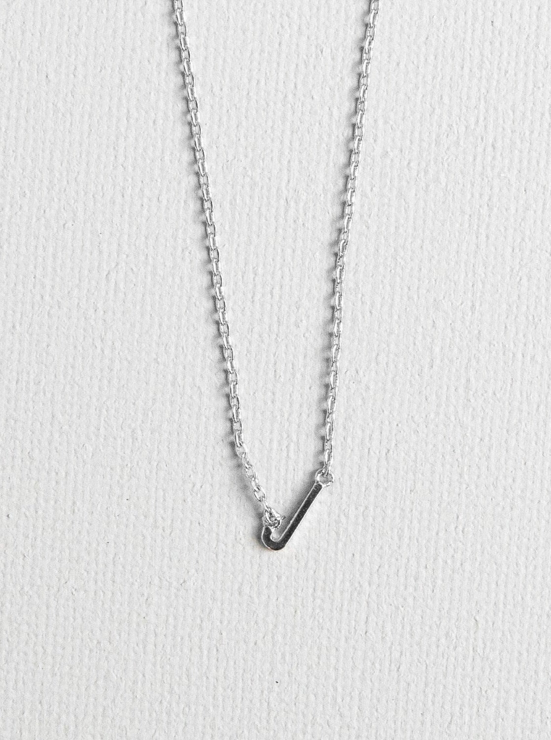 J letter necklace