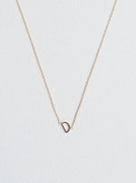 D letter necklace