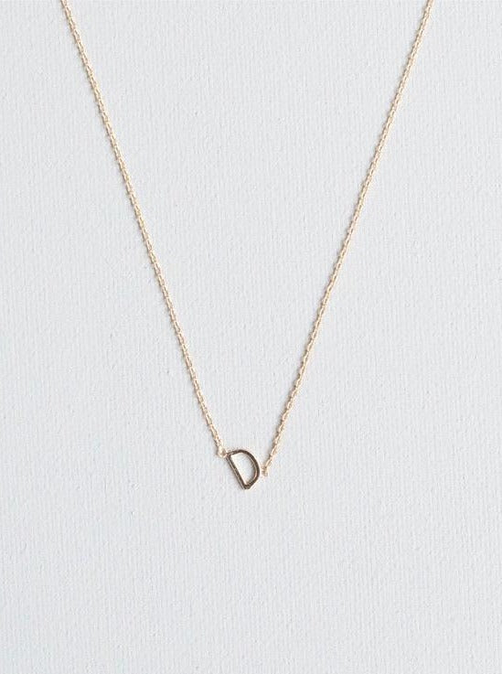 D letter necklace