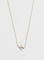 N letter necklace