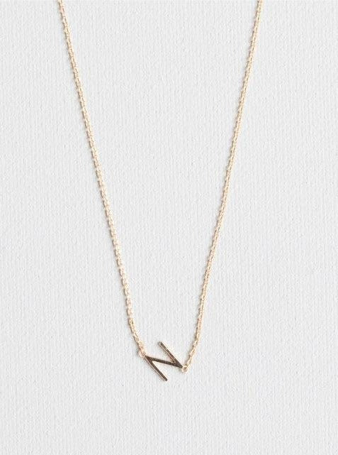 N letter necklace