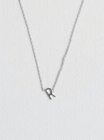 R letter necklace