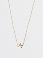 M letter necklace