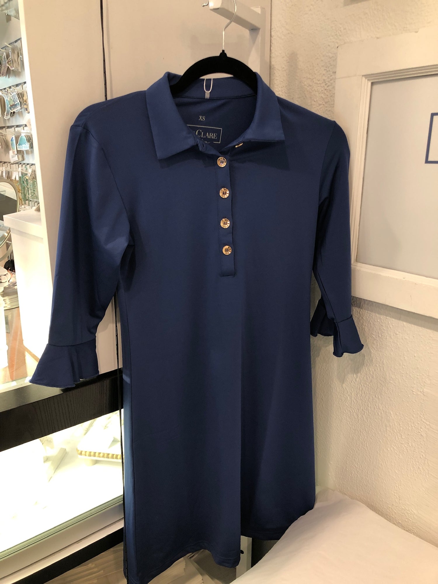 Marin Polo Dress - Navy SALE