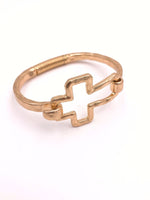 Celeste Cross Bracelet in Gold