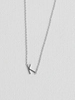 K letter necklace