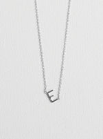 E letter necklace