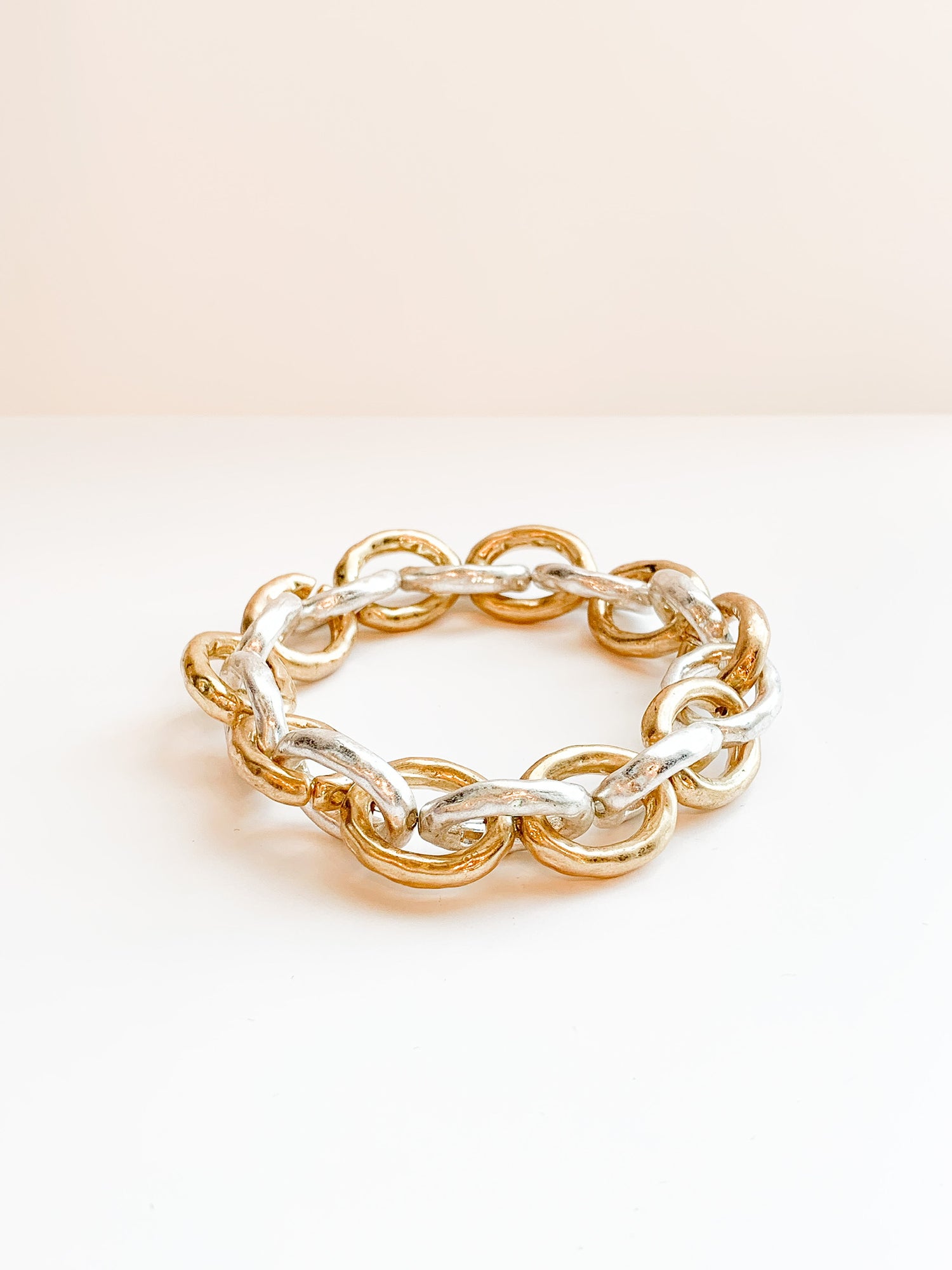 Daphne 2 Tone Chain Bracelet