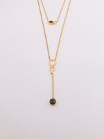 Dune Alina Necklace - Vermeil layered with Dune Veronica Necklace - Vermeil