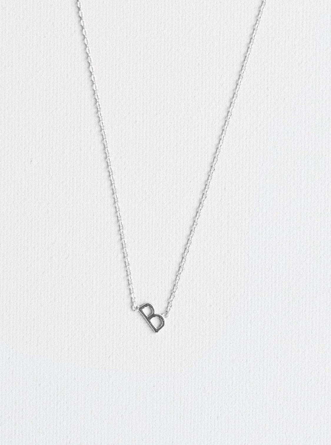 B Letter Necklace