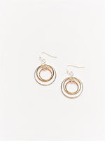 Heidi Triple Hoop Earrings - Multi Colored Sterling Silver