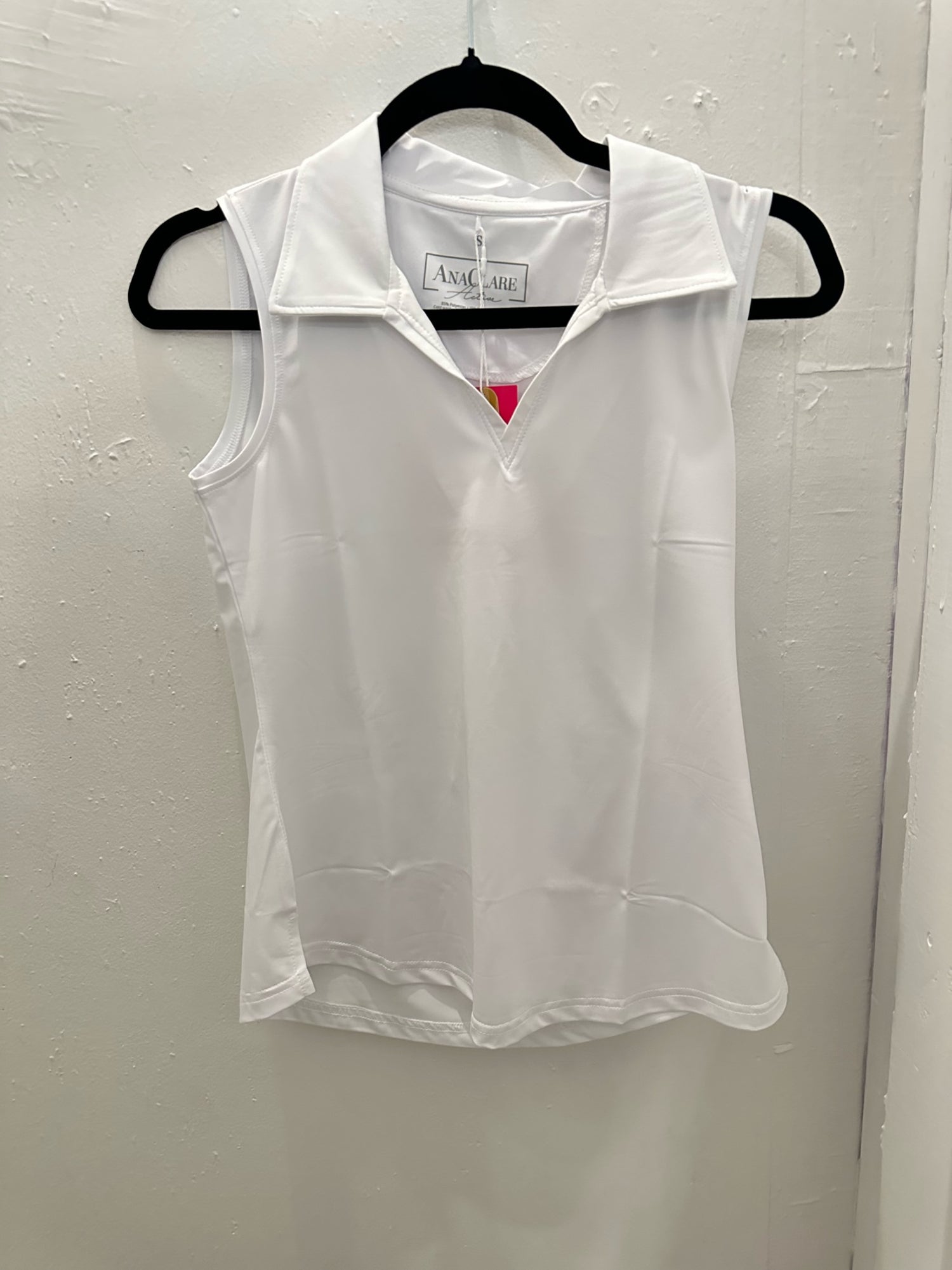 Clare Johnny Collared Top  White SALE